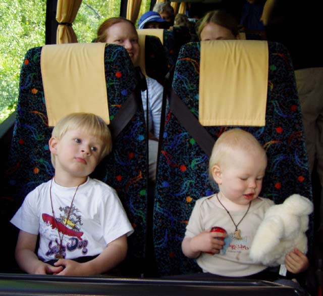 I bussen på väg till Öland I bussen på väg till Öland
